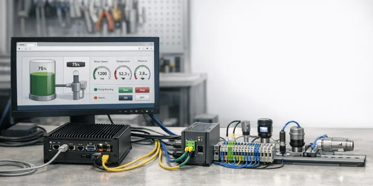 FUXA、Node-RED、Modbus 如何组成开源 SCADA 原型栈