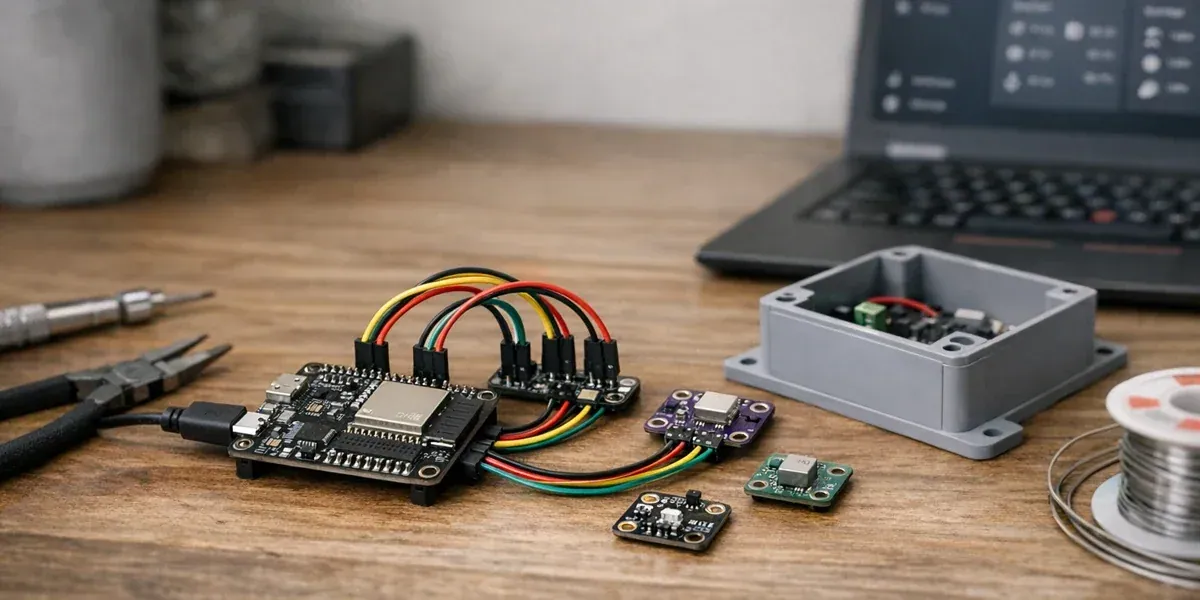 多 I2C 传感器环境网关怎么做：ESP32 + ESPHome 的总线冲突与低功耗治理