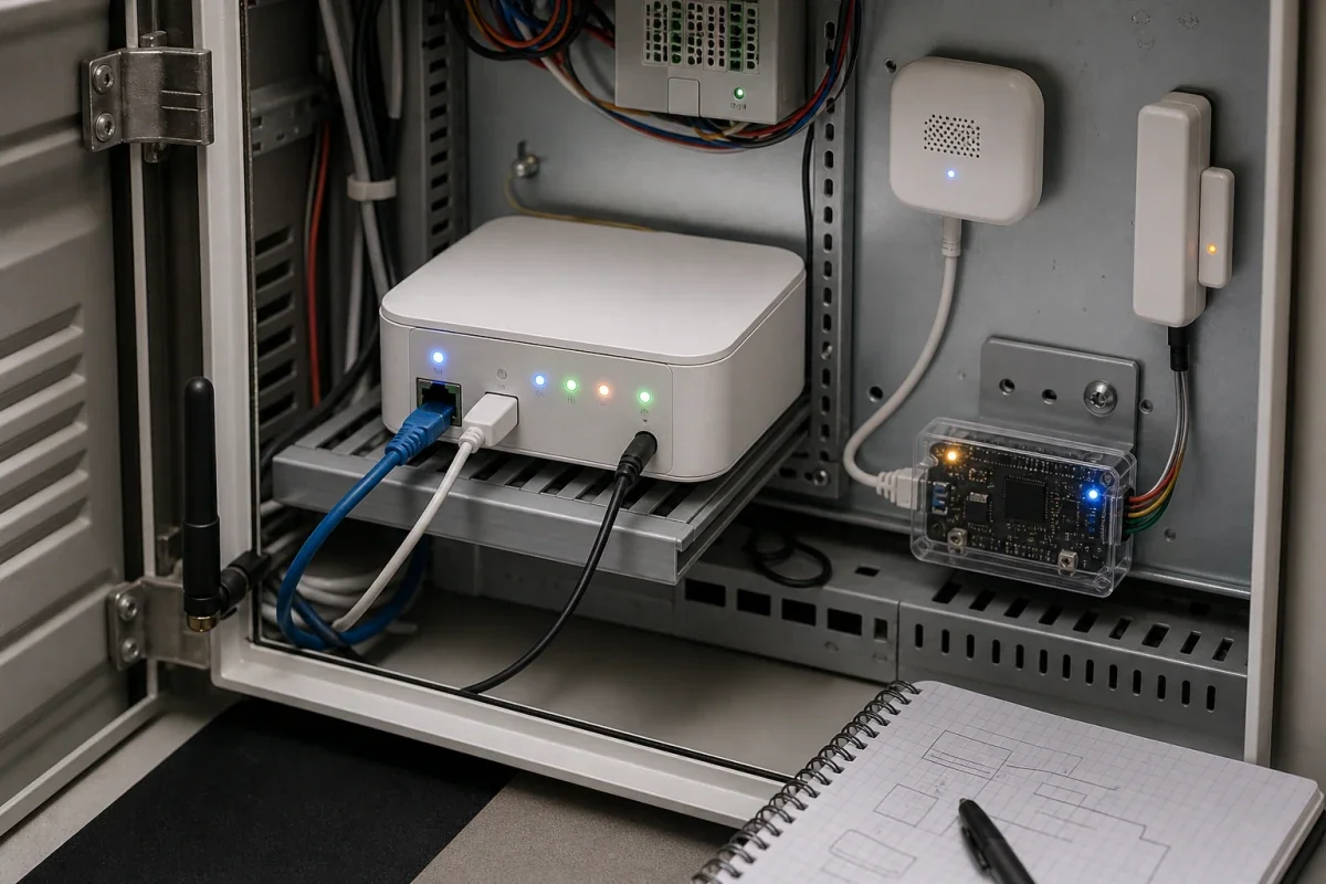 Tuya gateway deployment cabinet with sub-devices