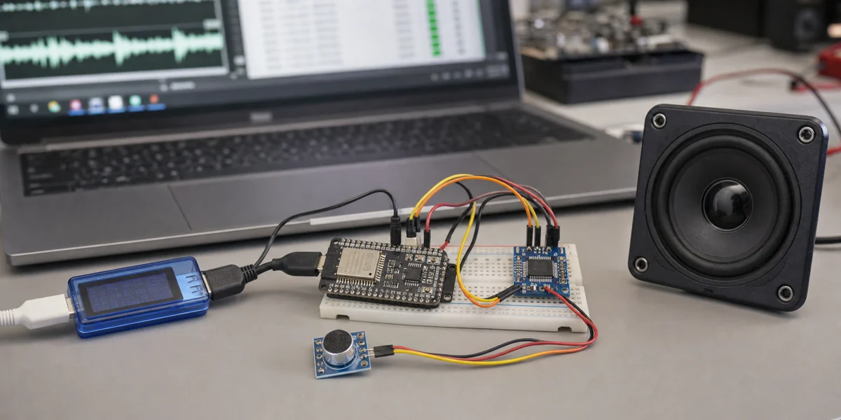 ESP32-S3 端侧语音流水线设计:I2S、PDM 与 ESPHome Voice Assistant 的实时优化 43 ESP32-S3 语音卫星延迟调试台