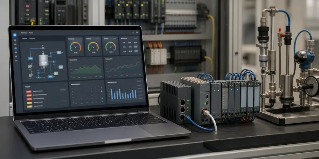 FUXA：基于 Web 组态的工业自动化SCADA/HMI过程可视化工具
